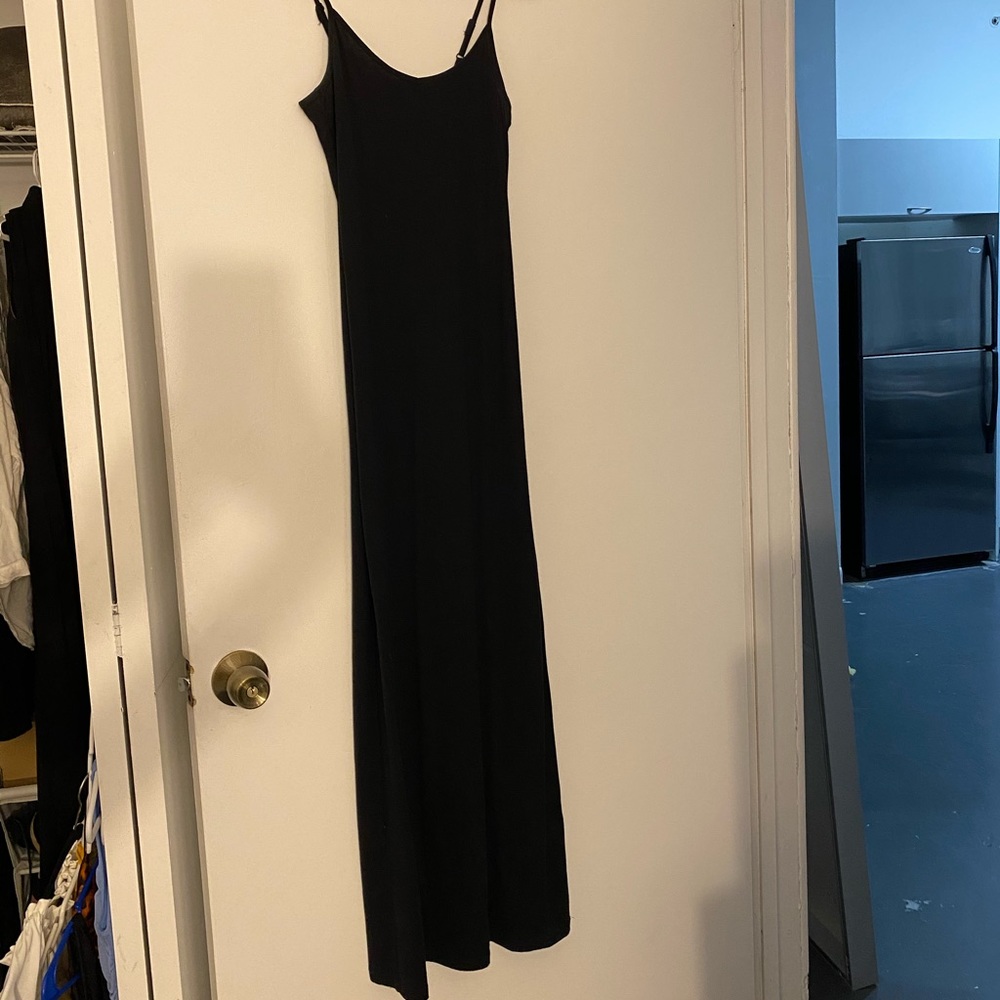 Long black maxi dress